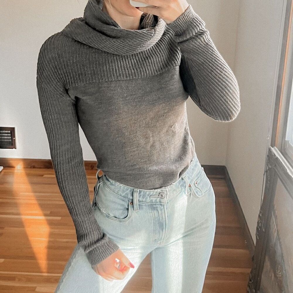 Smartwool 100% Merino Wool Cowl Neck Sweater Size S